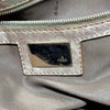 Fendi Italy. Brown Lambskin Leather Logo Clasp Shoulder Bag