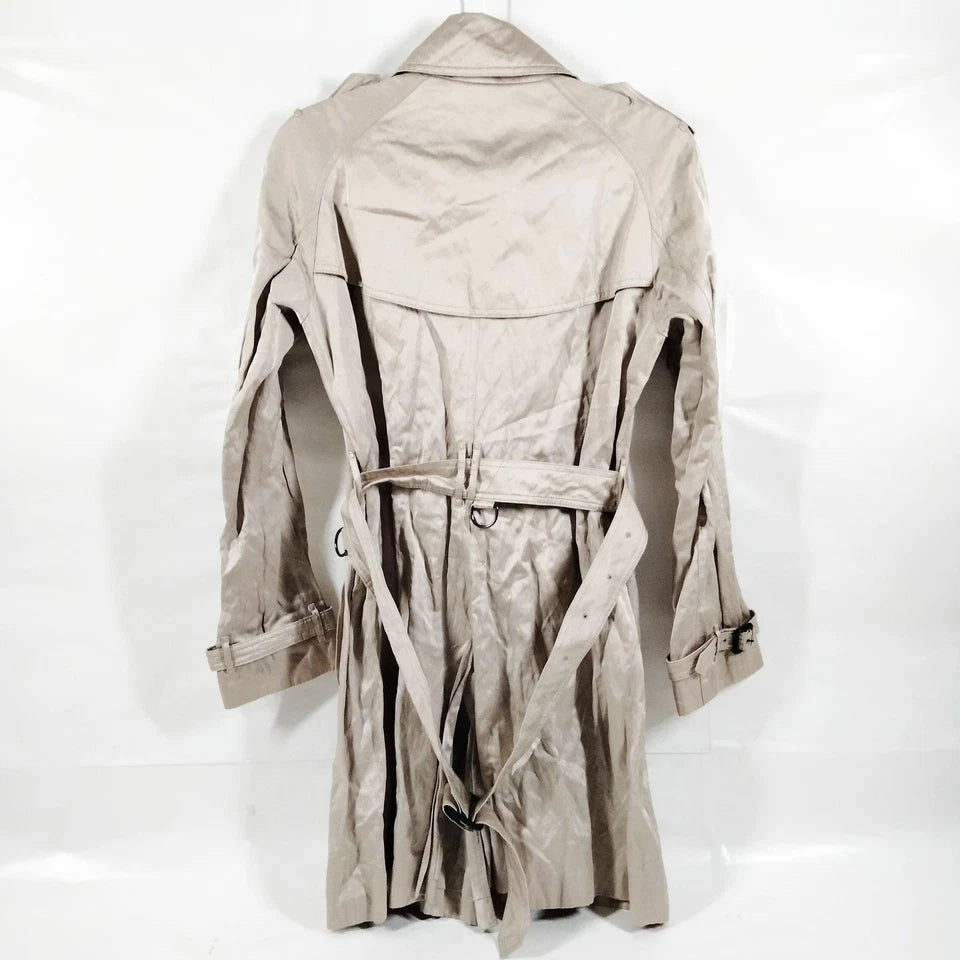 Burberry London. Light Brown Rayon Cotton Metallic fiber Coat