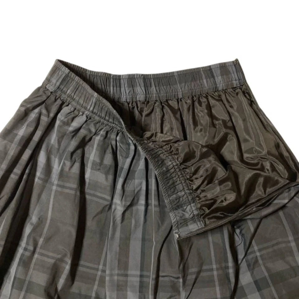 United Arrows Japan. green label relaxing Gray Check Easy Long Skirt