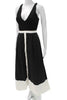 La Ligne NY. Black Cotton Sleeveless Cut Out Backless Fit & Flare Dress