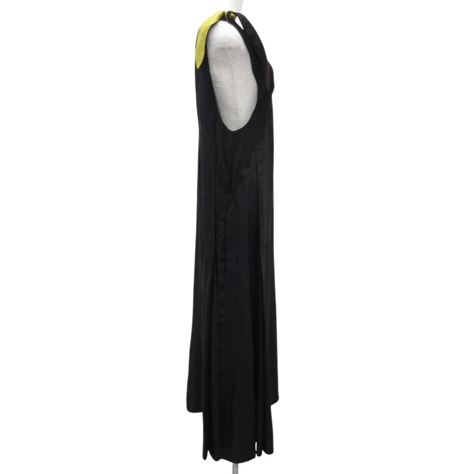 TOGA PULLA ARCHIVES JAPAN. 21SS Collection Ribbon Sleeveless Long Dress TP11-FH275 Size 38 Black