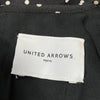 UNITED ARROWS JAPAN. Black Dot Pattern Easy-Waist Maxi Dress