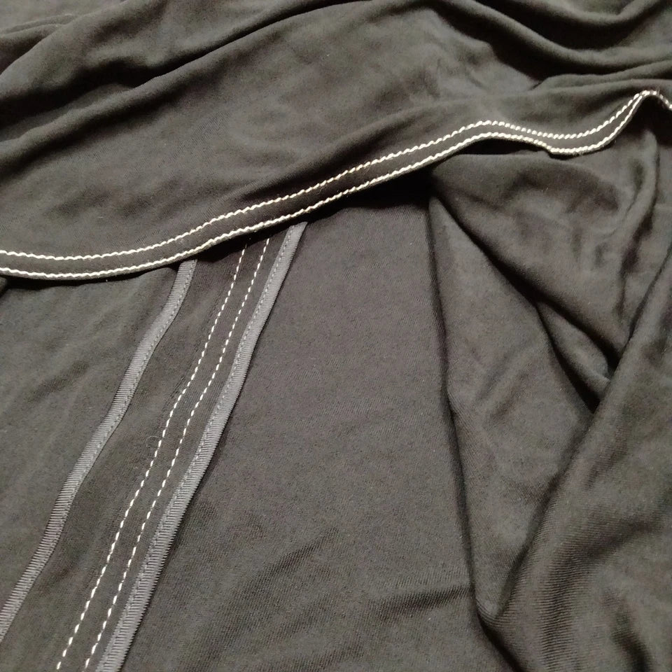 Hermes Paris. Black Rayon Skirt