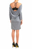Maison Margiela Paris.MM6.  NWOT. NEW. Gray Cupro/Spandex 3/4 Sleeve Women's Sheath Dress
