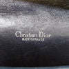 Christian Dior Paris. Navy Blue Leather and Canvas Hand Bag / Shoulder Bag