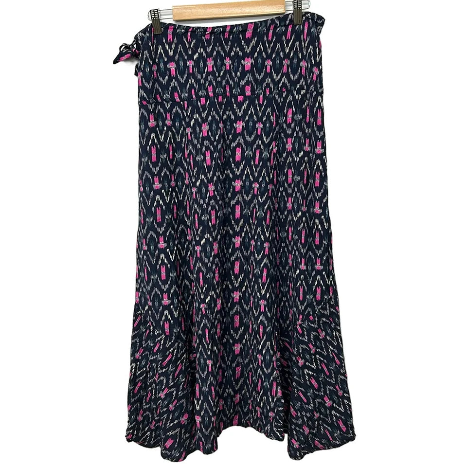 ISABEL MARANT ETOILE PARIS. Black Pink Multi Color Skirt