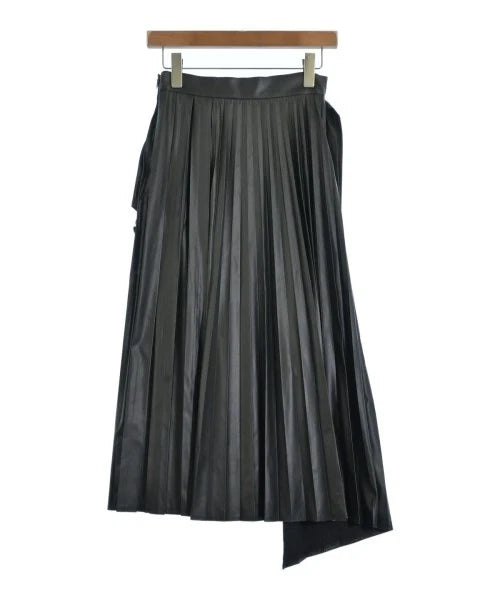 UNITED TOKYO JAPAN. Black Vegan Leather Long/Maxi Length Skirt