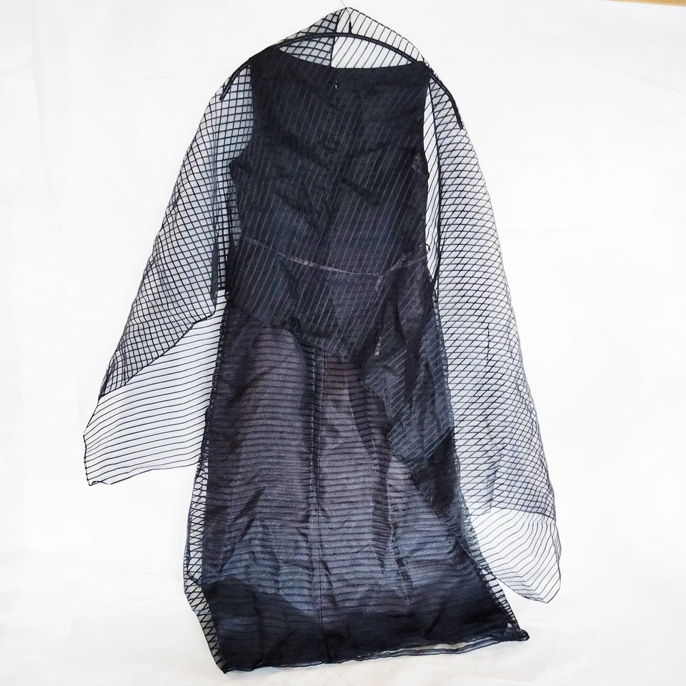 BALENCIAGA JAPAN. Black Vintage Polytech Blend Dress