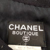 Chanel Paris. Black Wool Silk Lining Flare Chanel Belted Dress