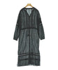 UNITED ARROWS green label relaxing. JAPAN. Black Semi Sheer Cotton Dress