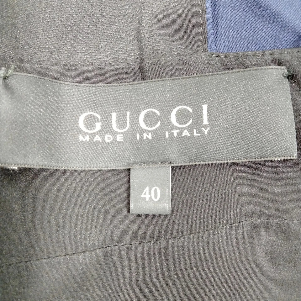 Gucci Italy. Vintage Silk Cupro Silk Halter Sleeveless Dress