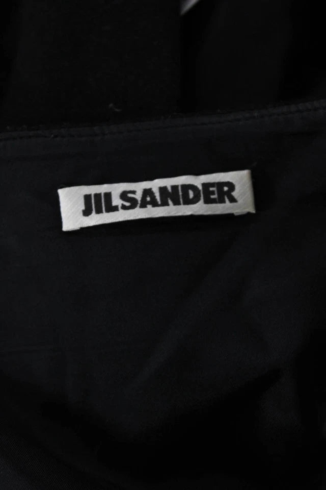 Jil Sander  Black Cashmere Maxi Pencil Skirt