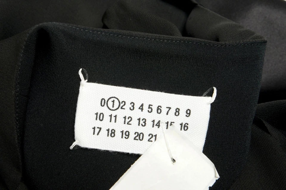Maison Margiela Paris. NEW. NWOT. Black Silk Sleeveless Sheath Dress