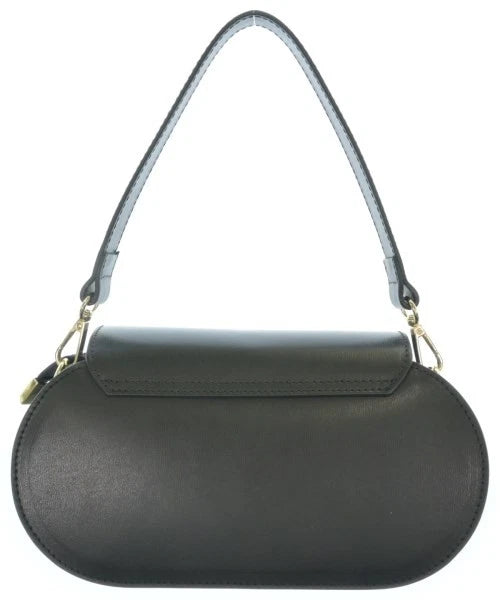 AULENTTI FLORENCE. Handmade Black Italian Leather Shoulderbag / Handbag