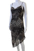 Isalis. Vintage Beige Animal Print Slip Dress
