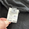 Marc Le Bihan Paris. Wide Waistband, Gathered Hem Black Linen Long Skirt