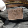 Prada Italy. Brown Pebbled Leather Shoulder Bag / Crossbody bag