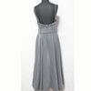 Noela Japan. Gray Volume Flare Belted Cami Slip Dress