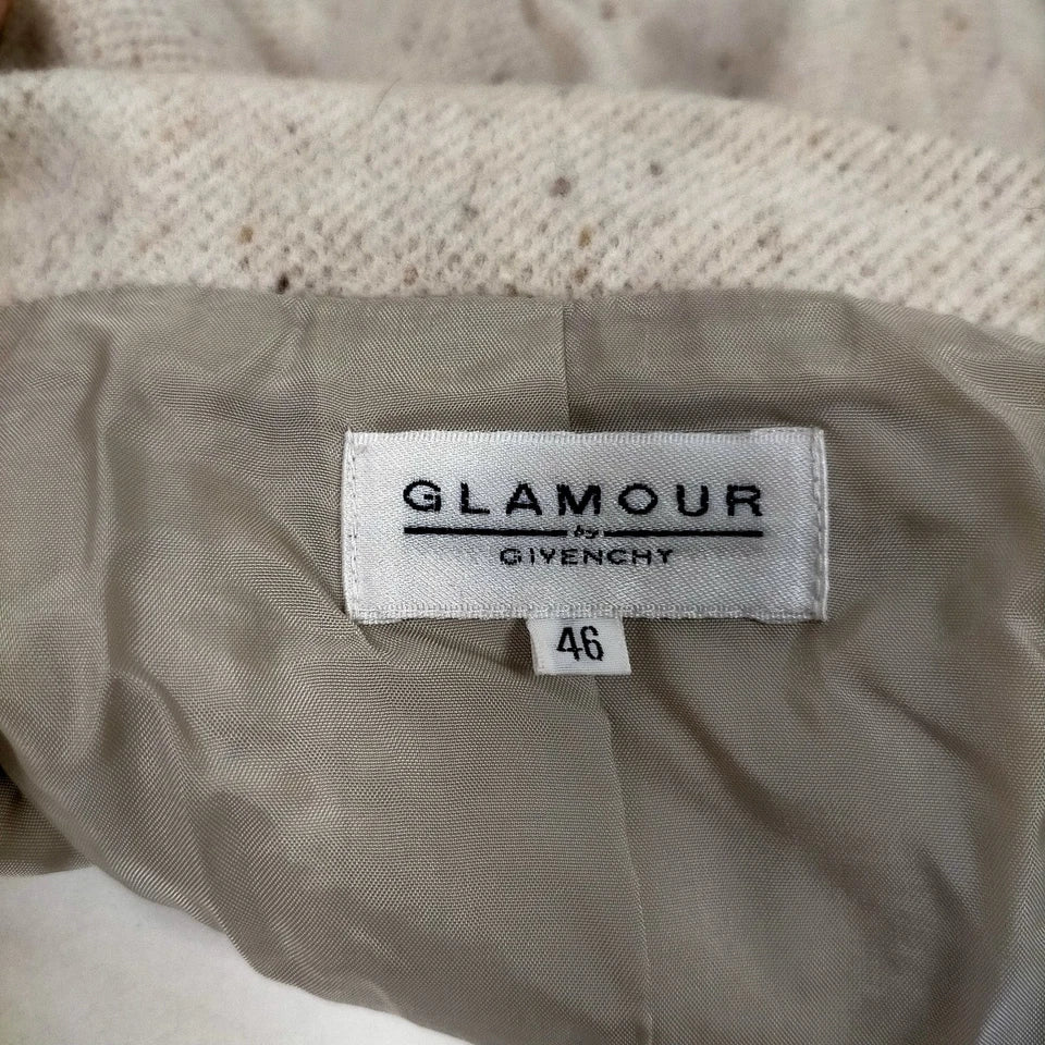 Givenchy Paris. Vintage Zipper Front Wool Coat SZ 46