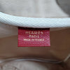 Hermes Paris. NWOT. Beige Canvas w/ Red Leather Trim & Sides Shoulder Bag