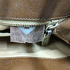 Bottega Veneta Italy. Vintage Beige, Brown, Khaki Leather Stripes Rare Shoulder Bag