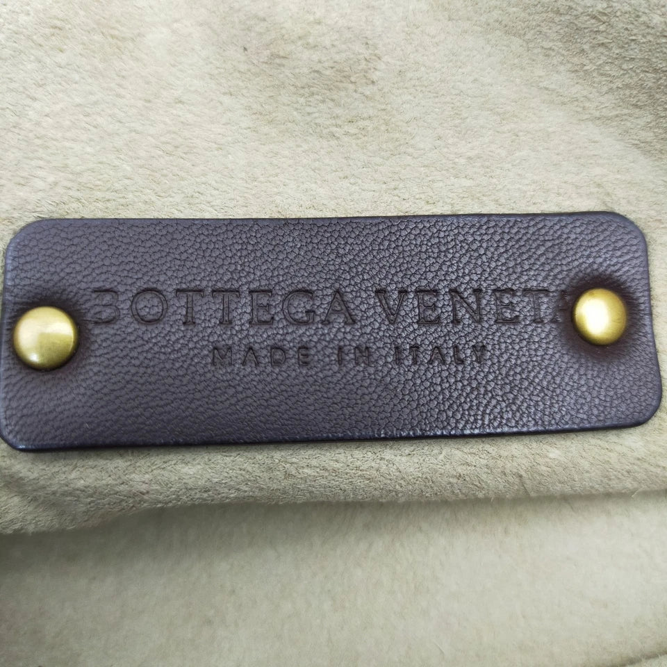 Bottega Veneta Italy. Vintage Bottega Veneta Brown Intrecciato Weave Leather Crossbody / Shoulderbag
