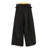 LOEFF UNITED ARROWS JAPAN. Black Serge Cropped Wide Leg Pants