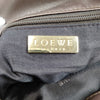 LOEWE MADRID. Brown/Bronze Leather Messenger Style Shoulder Bag