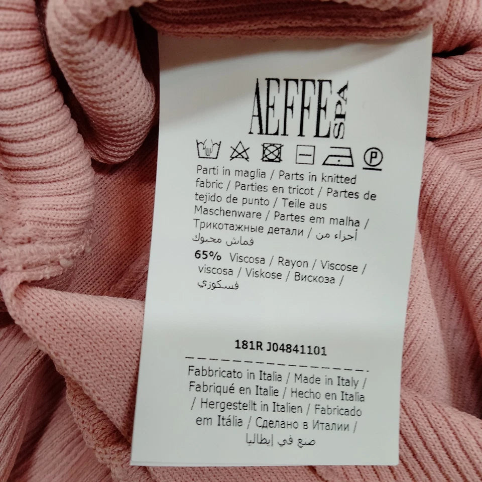 MOSCHINO ITALY. Vintage Pink Rayon, Polyamide Dress