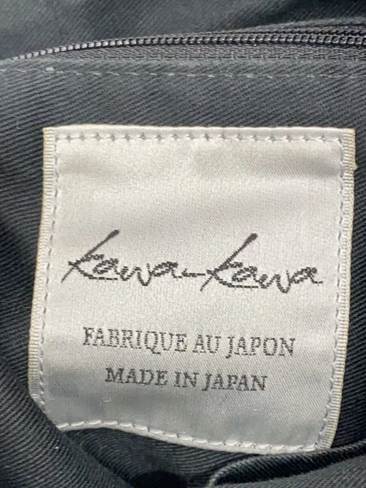 KAWA-KAWA JAPAN. Black Leather Tote Bag / Shoulder Bag