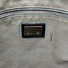 Fendi Italy. Brown Leather/Canvas Logo Shoulder Bag / Hand Bag