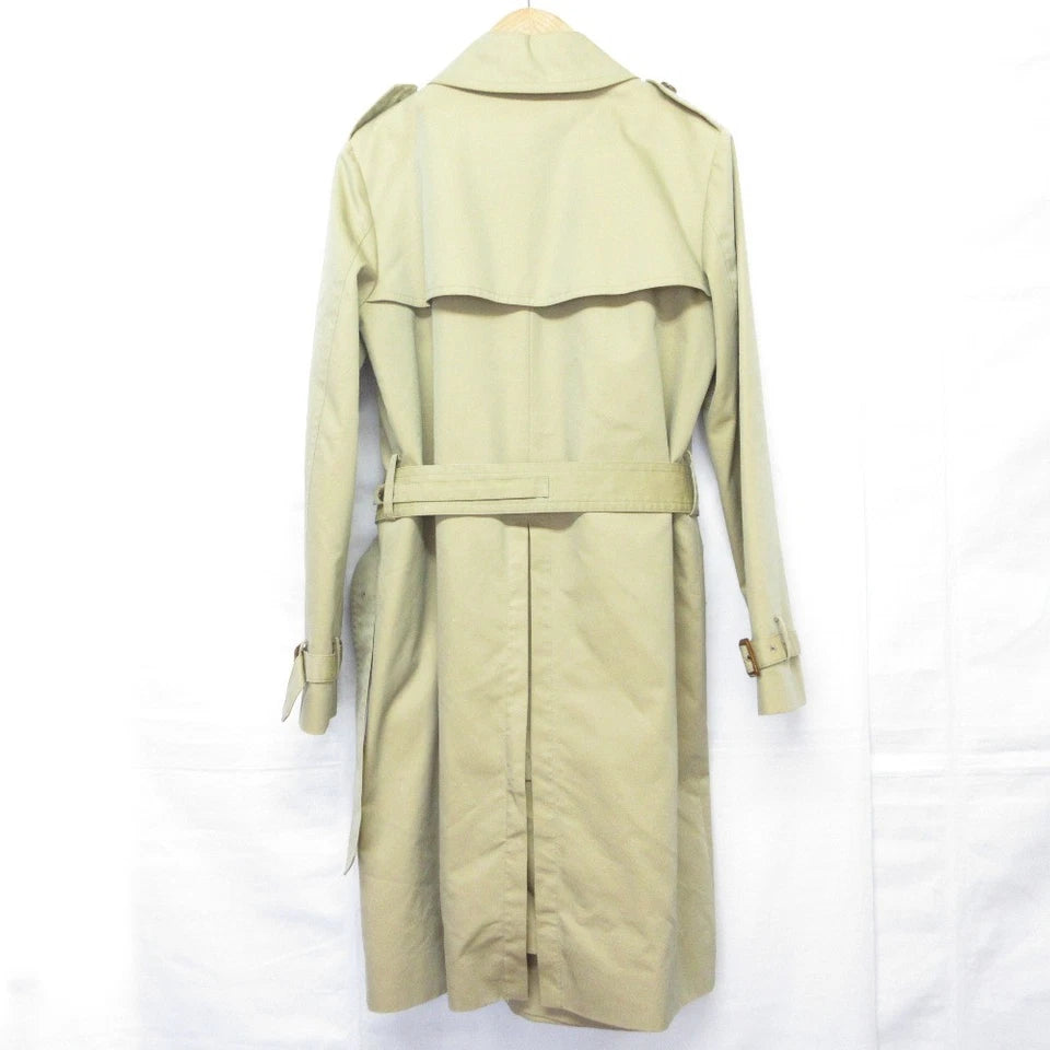 BARNEYS NEW YORK Vintage Beige Lined Trench Coat