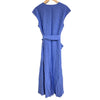 UNITED ARROWS Cache-Coeur JAPAN. Blue Sleeveless Dress with Ribbon Belt