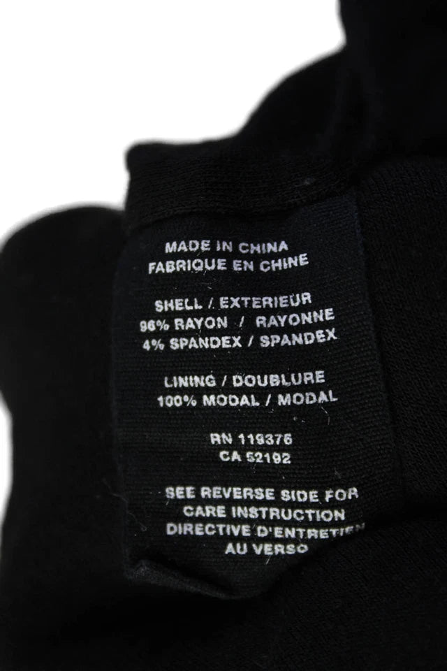 Helmut Lang NYC. Black Ramie Wool High Neck Two Pocket Long Sleeve Zip Up Jacket