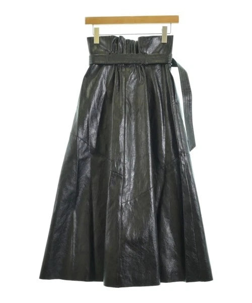 UNITED TOKYO JAPAN. Black Vegan Leather Long/Maxi Length Skirt