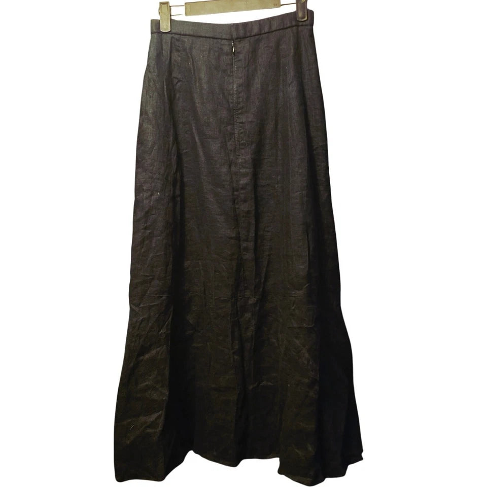 Beauty & Youth United Arrows Japan. Vintage Cotton Blend Black Maxi Skirt