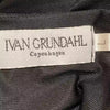 Ivan Grundahl Copenhagen. Black Acetate/Nylon Maxi Slip Dress