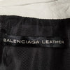 BALENCIAGA PARIS. Off White/Cream Color Leather Moto Style Jacket