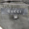 Gucci Italy. Black Wool, Cashmere Belted Overcoat w/Gucci Garment Bag