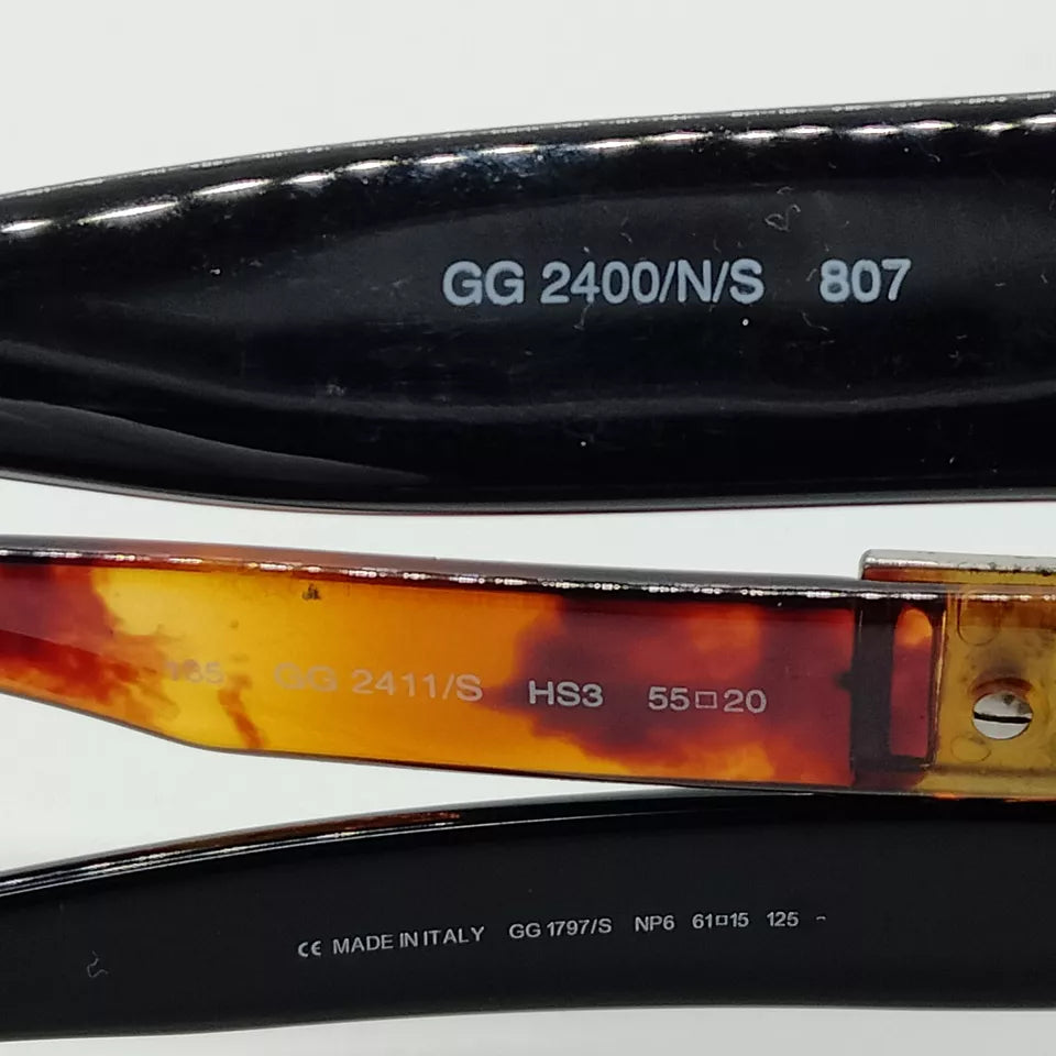 Gucci Italy. Vintage Authentic Sunglasses with Original Gucci Cases