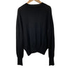 MARGARET HOWELL LONDON. 24AW Collection  Extra fine Merino Black Wool Knit Sweater