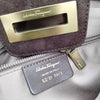 Ferragamo Italy. Vintage Brown Boiled Wool Shoulder Bag / Hand Bag
