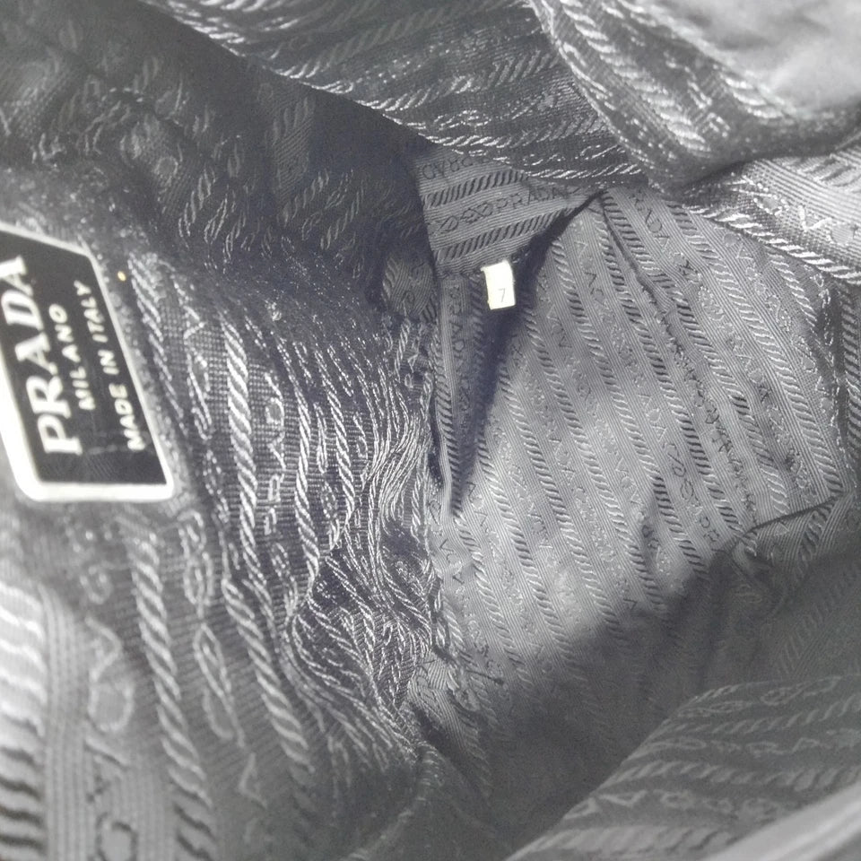 PRADA ITALY. Black Tessuto Nylon MIni Backpack