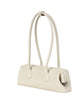 OSOI SEOUL/PARIS. NEW. NWOT. Mini Cream Leather Wide Long Strap Shoulder Bag