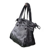 Kawa-Kawa Japan. Unisex Black Lambskin Leather Red Lining Large Zipper Shoulder Bag / Tote Bag