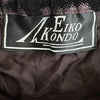 EIKO KONDO JAPAN. Black Dark Brown / Black Velour Skirt