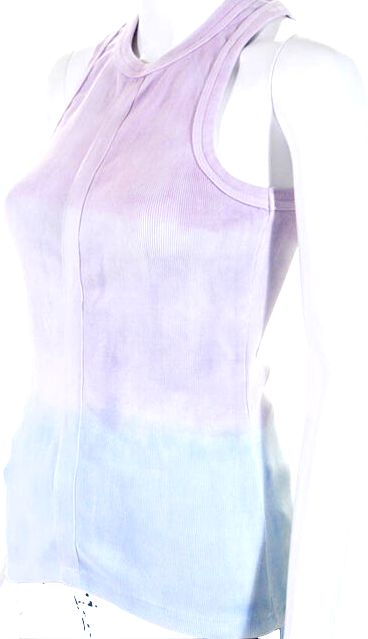 Proenza Schouler NY. White/Multicolor Label Women's Tie Dye Ribbed Tank Top