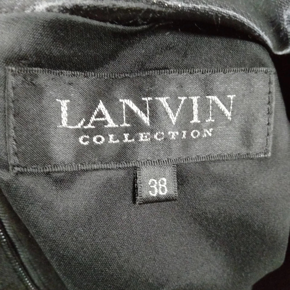 Lanvin Paris. Black Silk/Rayon Blend Dress