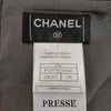 Chanel Paris. Black Distressed Lambskin, Silk High Waisted Skirt