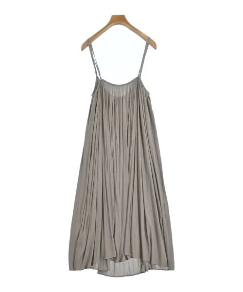 NOBLE JAPAN. Grey/Beige Pleats Tent Style Sun Dress